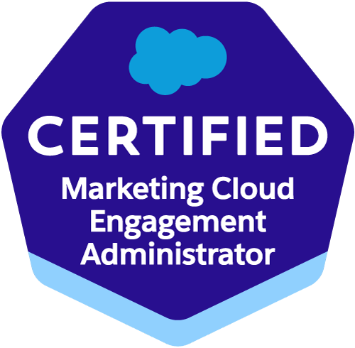 Salesforce Certified Marketing Cloud Engagement Administrator badge